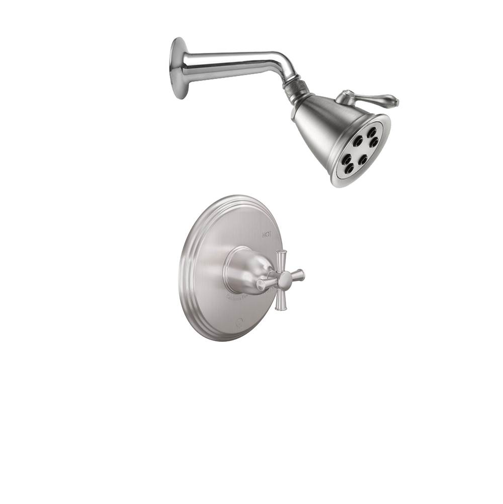California Faucets Miramar Pressure Balance Shower System with Single Showerhead