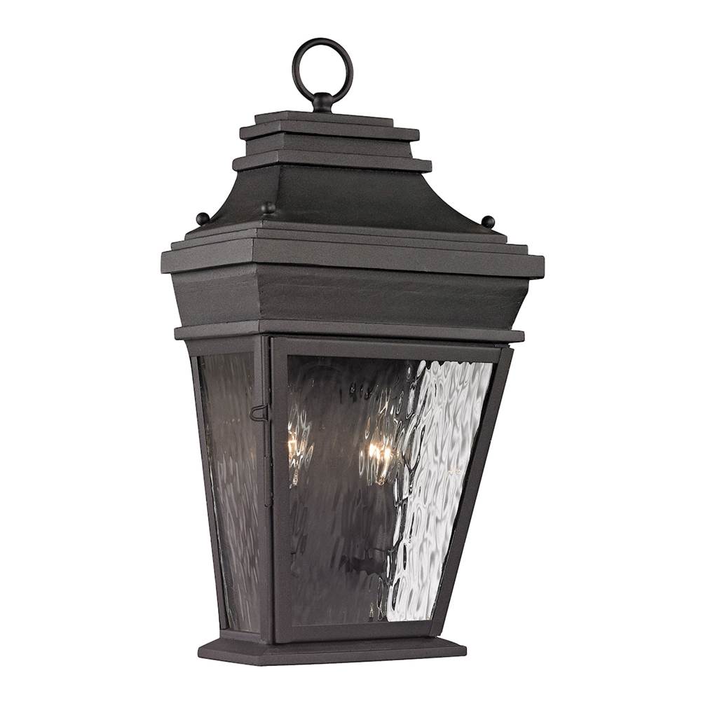 Elk Lighting Forged Provincial 18'' High 2-Light Outdoor Sconce - Charcoal
