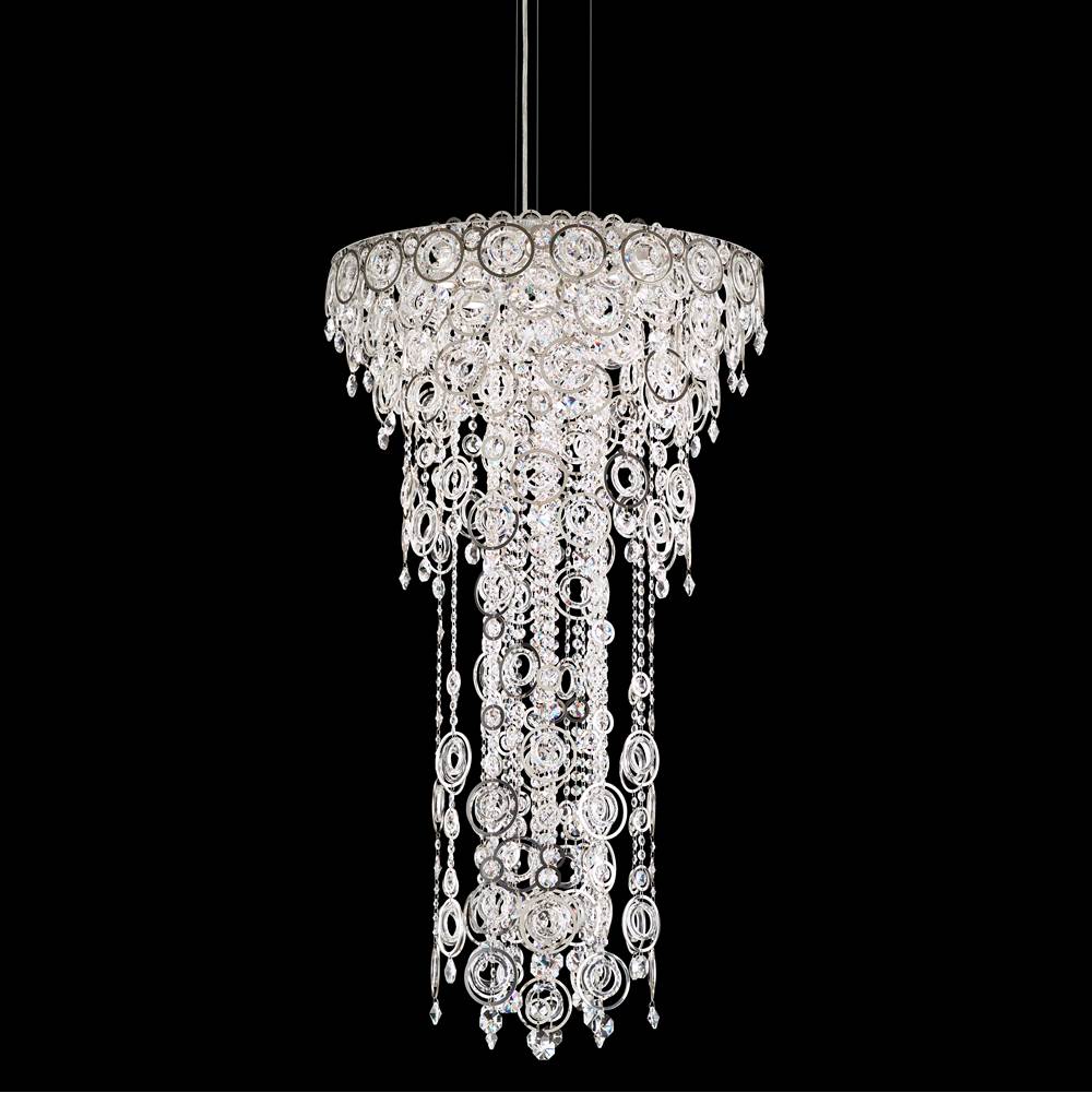Schonbek Circulus 6 Light 120V Pendant in Polished Stainless Steel with Clear Optic Crystal