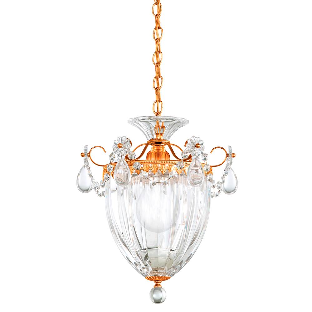 Schonbek Bagatelle 1 Light 110V Pendant in French Gold with Clear Heritage Crystal